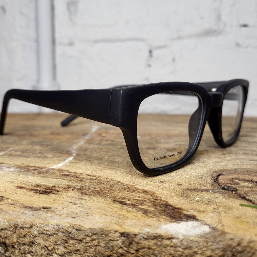 NEW Rx'able Eyeglass Frame, Matte Black, Glasses, Modern Men Women 49-18-145